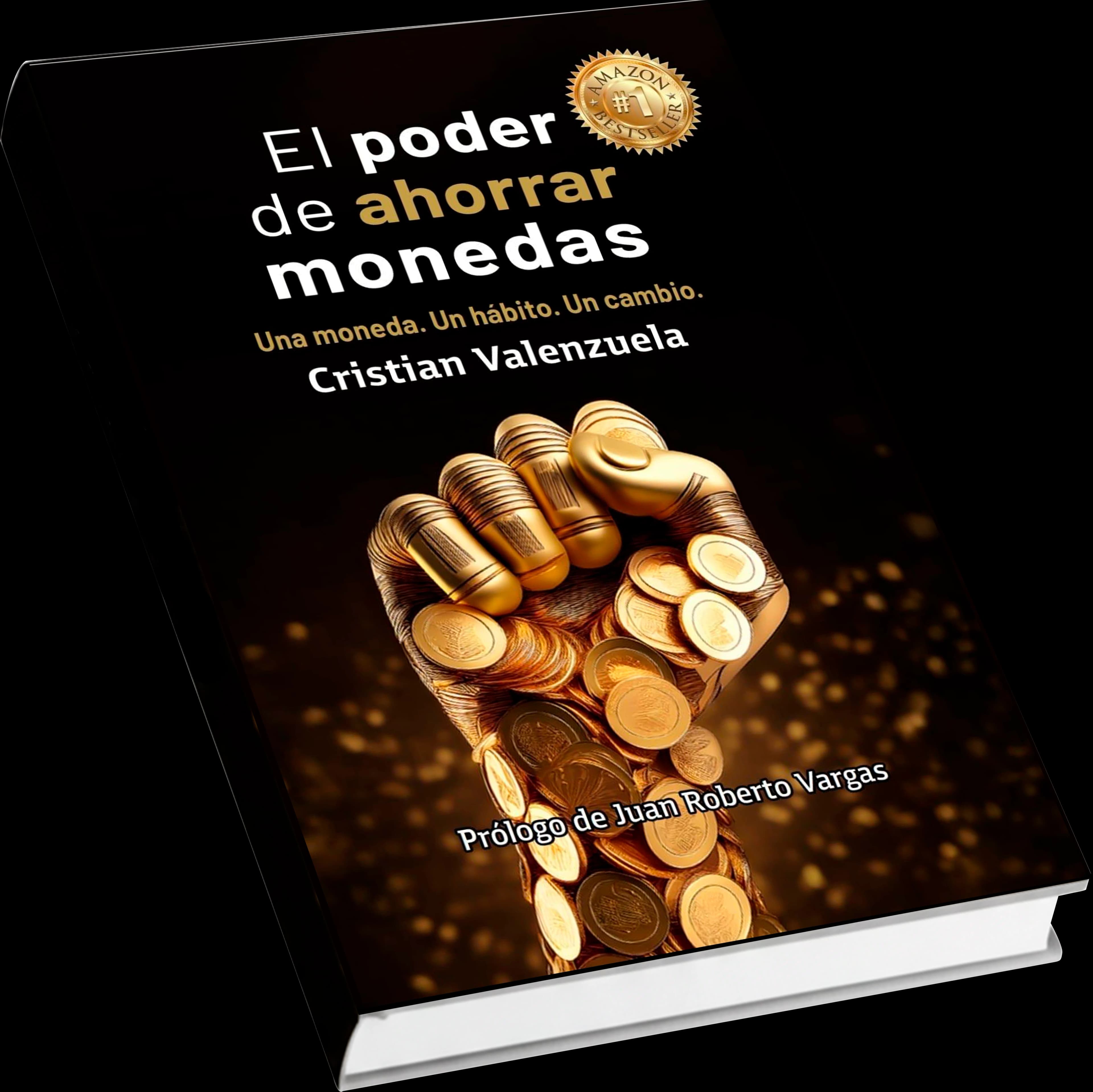 Mockup del libro El poder de ahorrar monedas