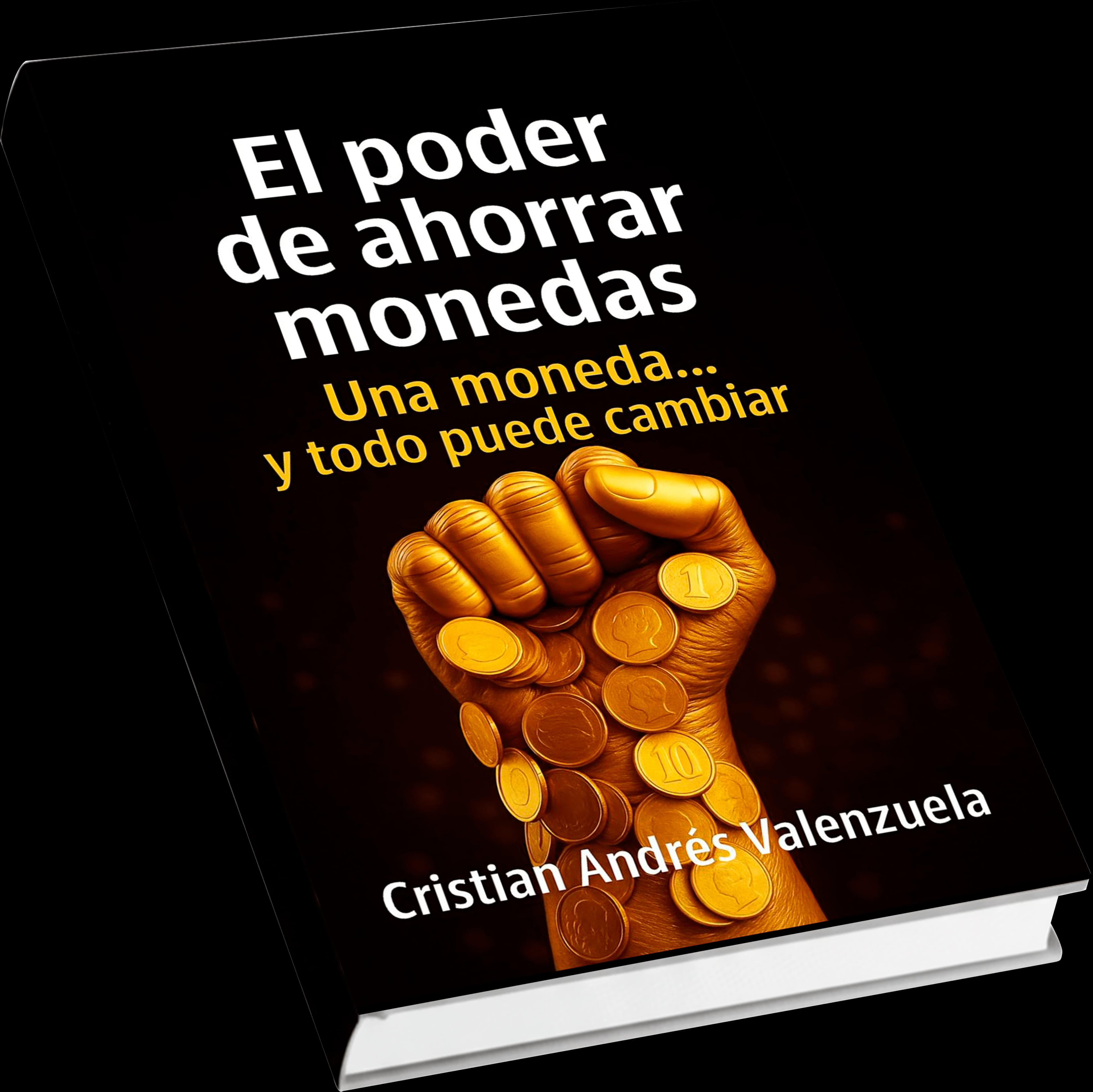 Mockup del libro El poder de ahorrar monedas
